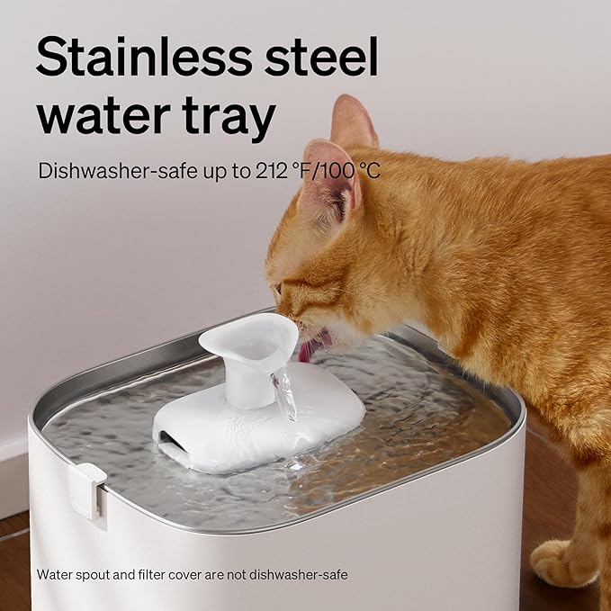 Smart Cat Water Fountain with App Control – 3L Stainless Steel Pet Water Dispenser