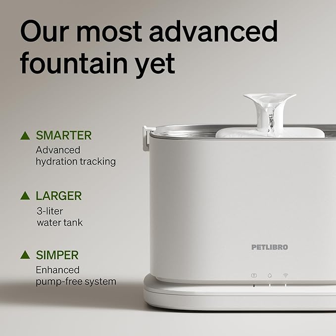 Smart Cat Water Fountain with App Control – 3L Stainless Steel Pet Water Dispenser